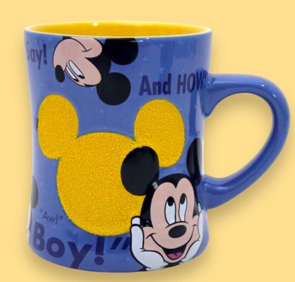 Disney Mickey Mouse Slogans Oh Boy Disney World Theme Parks Coffee Tea Mug NEW